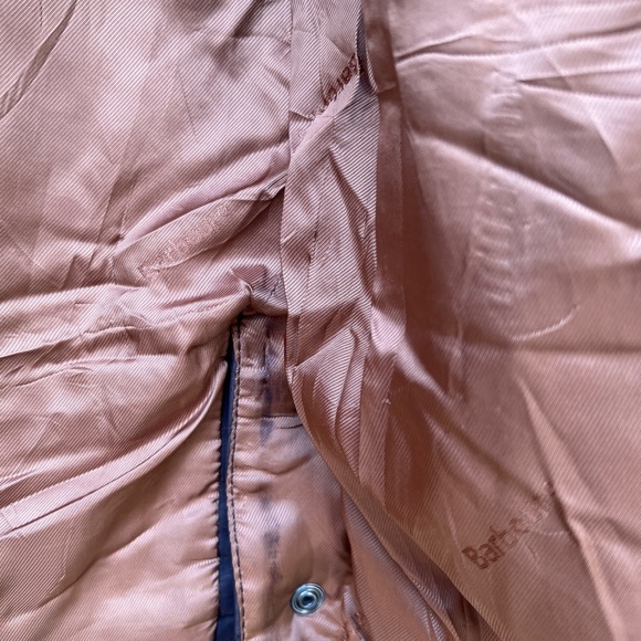 Barbour Quilted Leather Coat Jacket Brown Bushman Classic XL - Picture 10 of 13